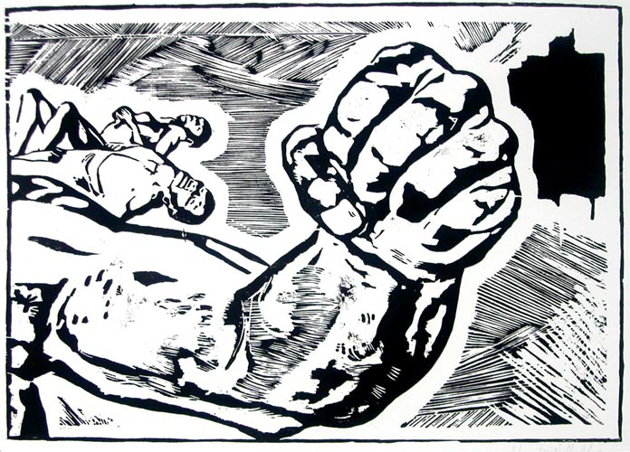 Christophe AVELLA-BAGUR, Face FS 44 I Live, I Punch